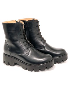 ghete dama din piele naturala negre imblanite mateo shoes
