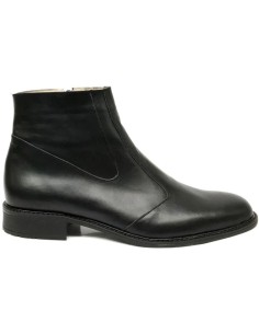 Ghete barbati elegante din piele naturala cu fermoar. Ghete imblanite