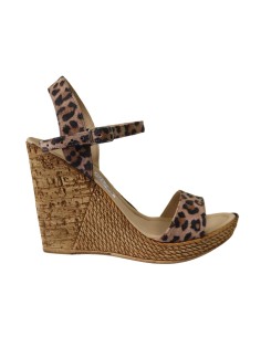 Sandale platforma imprimeu leopard