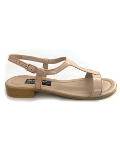 Sandale dama nude cu talpa joasa piele naturala