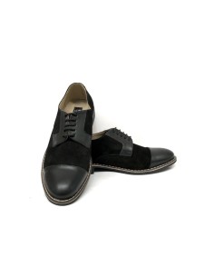 Pantofi casual barbati negri velur piele intoarsa 2