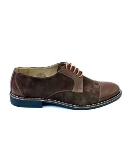 Pantofi casual barbati maro velur piele intoarsa