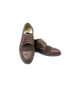 Pantofi casual barbati maro velur piele intoarsa 2