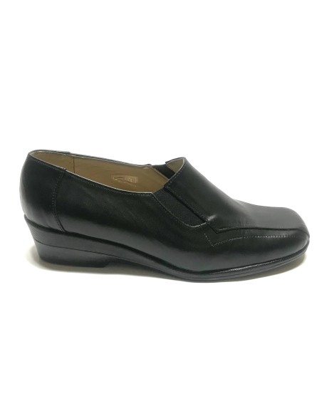 Pantofi dama lati casual cu elastic si talpa ortopedica din piele naturala