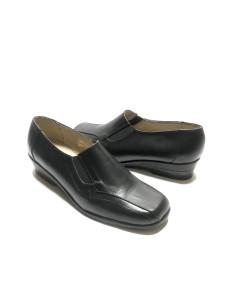 Pantofi dama lati casual cu elastic si talpa ortopedica din piele naturala 2