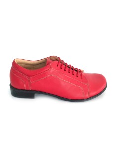 Pantofi dama lati casual cu siret din piele naturala