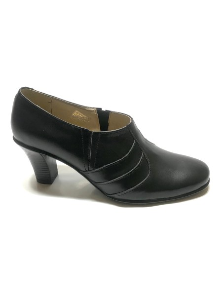 Pantofi dama nergi cu toc jos si elastic