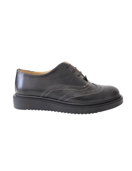 Pantofi negri casual pentru femei din piele naturala 20N
