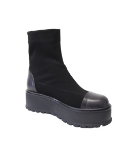 Ghete Stretch Dama, piele naturala, talpa usoara, Amanda, Mateo Shoes 2