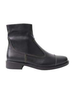 Ghete barbati negre elegante cu fermoar 13N, Piele Naturala