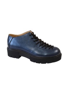 Pantofi cu talpa groasa albastri din piele naturala Diana, Mateo Shoes 2